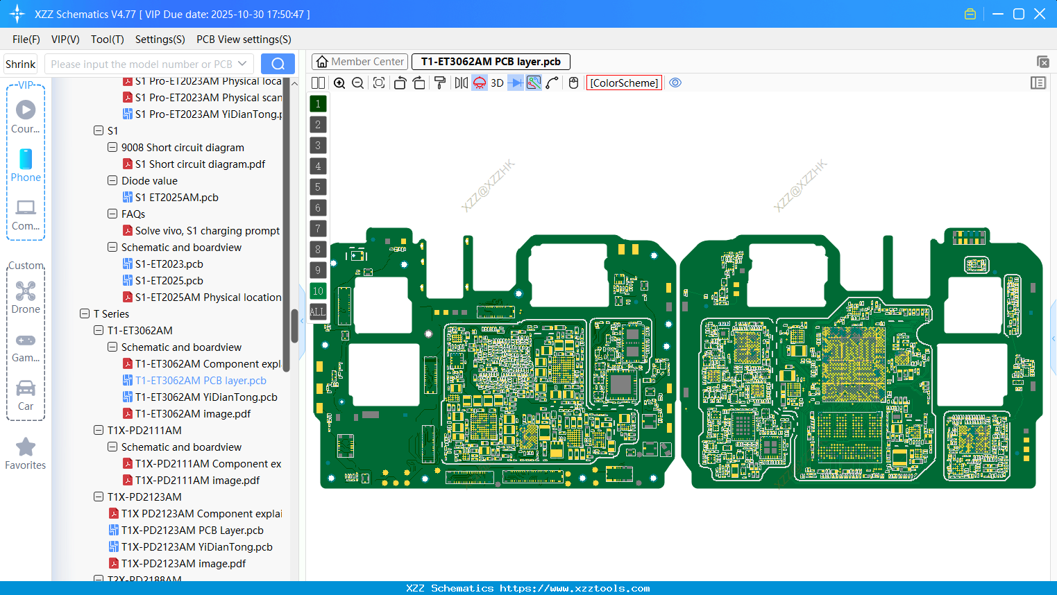 VIVO T1-ET3062AM PCB Layer